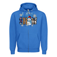 True Royal let it snow Zipper Hoodie - Zillion Design Studio