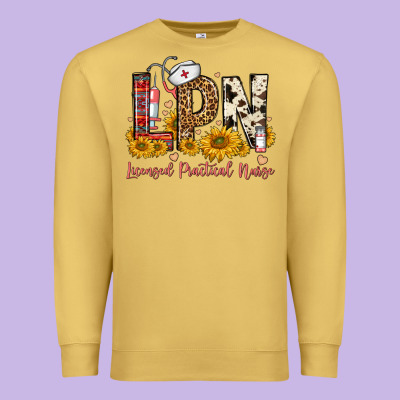 Lpn Licensed Practical Nurse Premium Sweatshirt Designed By Fadigitalartstudio