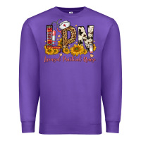 Purple lpn licensed practical nurse Premium Sweatshirt - FaDigitalArtStudio