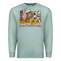 Seafoam lpn licensed practical nurse Premium Sweatshirt - FaDigitalArtStudio