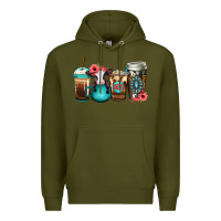 Army Green Baby calf coffee cups Premium Hoodie - Jasminsmagicworld