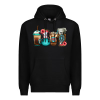 Black Baby calf coffee cups Premium Hoodie - Jasminsmagicworld