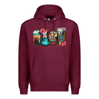 Burgundy Baby calf coffee cups Premium Hoodie - Jasminsmagicworld