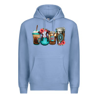 Colony Blue Baby calf coffee cups Premium Hoodie - Jasminsmagicworld