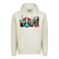 Oatmeal Heather Baby calf coffee cups Premium Hoodie - Jasminsmagicworld