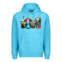 Ocean Blue Baby calf coffee cups Premium Hoodie - Jasminsmagicworld
