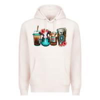Pale Pink Baby calf coffee cups Premium Hoodie - Jasminsmagicworld