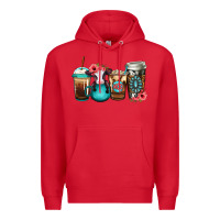 Red Baby calf coffee cups Premium Hoodie - Jasminsmagicworld