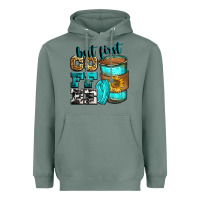 Sage but first coffee Heavyweight Hoodie - Zillion Design Studio