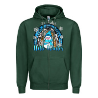 Sports Green hello winter rainbow Zipper Hoodie - Zillion Design Studio