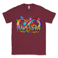 Burgundy autism acceptance Classic Tee - Zillion Design Studio