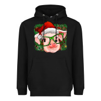 Black christmas pig Heavyweight Hoodie - RanaPortraitStore