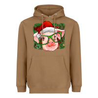 Toasted Coconut christmas pig Heavyweight Hoodie - RanaPortraitStore