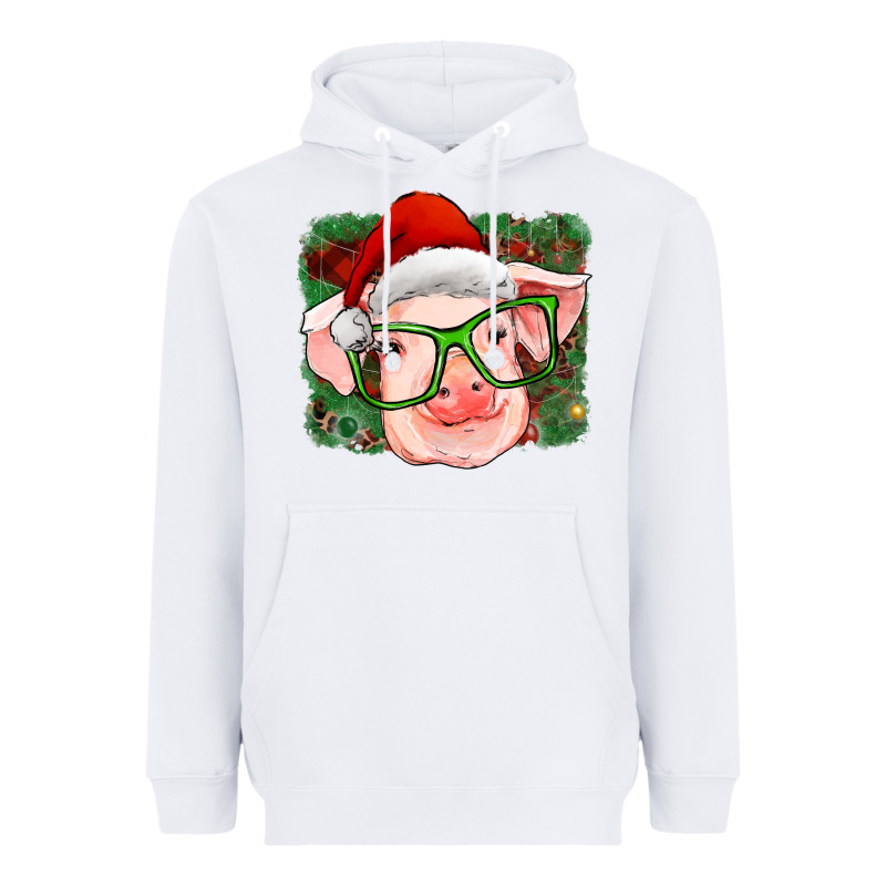 Christmas Pig Heavyweight Hoodie by RanaPortraitStore | Teevron