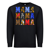Black mama american flag 4th of july Premium Sweatshirt - HRA Design Shop