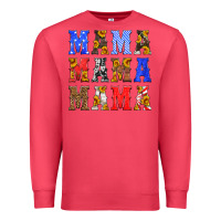 Cardinal mama american flag 4th of july Premium Sweatshirt - HRA Design Shop