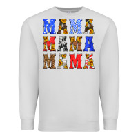 Dove Grey mama american flag 4th of july Premium Sweatshirt - HRA Design Shop