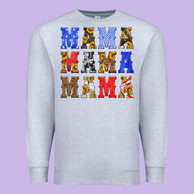 Mama American Flag 4th Of July Premium Sweatshirt Designed By Hra Design Shop