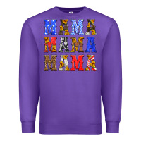 Purple mama american flag 4th of july Premium Sweatshirt - HRA Design Shop