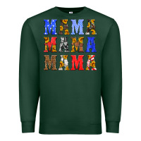 Sports Green mama american flag 4th of july Premium Sweatshirt - HRA Design Shop