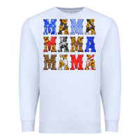 White mama american flag 4th of july Premium Sweatshirt - HRA Design Shop