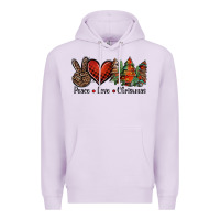 Lilac Peace love western christmas trees Premium Hoodie - Jasminsmagicworld