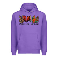 Purple Peace love western christmas trees Premium Hoodie - Jasminsmagicworld