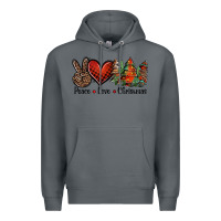 Rock Peace love western christmas trees Premium Hoodie - Jasminsmagicworld