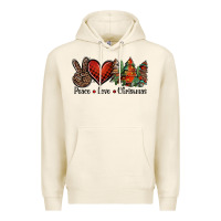 Tofu Peace love western christmas trees Premium Hoodie - Jasminsmagicworld
