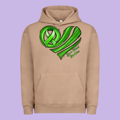 Mental Health Awareness Heart Urban Hoodie Designed By Jasminsmagicworld