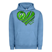 Pigment Pebble Blue mental health awareness heart Urban Hoodie - Jasminsmagicworld