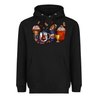 Black american football coffee cups Heavyweight Hoodie - Zillion Design Studio