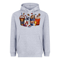 Heather Grey american football coffee cups Heavyweight Hoodie - Zillion Design Studio