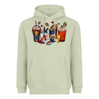 Matcha american football coffee cups Heavyweight Hoodie - Zillion Design Studio