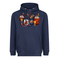 Navy american football coffee cups Heavyweight Hoodie - Zillion Design Studio