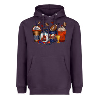 Plum american football coffee cups Heavyweight Hoodie - Zillion Design Studio