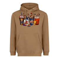 Toasted Coconut american football coffee cups Heavyweight Hoodie - Zillion Design Studio