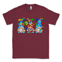 Burgundy autism gnomes Classic Tee - Zillion Design Studio