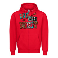 Red wild wild west Zipper Hoodie - texasbilliewilder