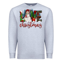 Heather Grey love christmas Premium Sweatshirt - FaDigitalArtStudio