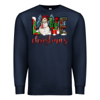 Navy love christmas Premium Sweatshirt - FaDigitalArtStudio