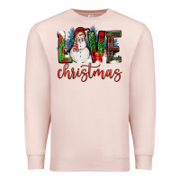 Pale Pink love christmas Premium Sweatshirt - FaDigitalArtStudio