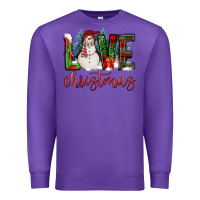 Purple love christmas Premium Sweatshirt - FaDigitalArtStudio