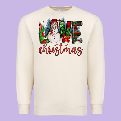 Love Christmas Premium Sweatshirt Designed By Fadigitalartstudio
