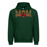 Forest Green mom lady of guadalupe  serape sunflower Urban Hoodie - Jasminsmagicworld