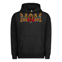 Pigment Black mom lady of guadalupe  serape sunflower Urban Hoodie - Jasminsmagicworld