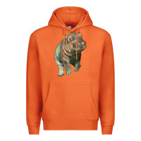 Carrot baby hippo Premium Hoodie - LillyAllenDesigns