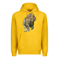 Lemon baby hippo Premium Hoodie - LillyAllenDesigns