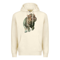 Sandshell baby hippo Premium Hoodie - LillyAllenDesigns
