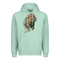 Seafoam baby hippo Premium Hoodie - LillyAllenDesigns